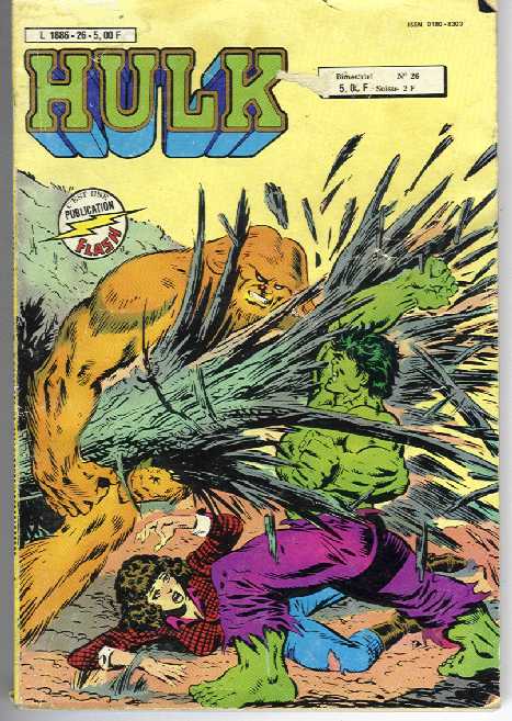 Scan de la Couverture Hulk Publication Flash n 26